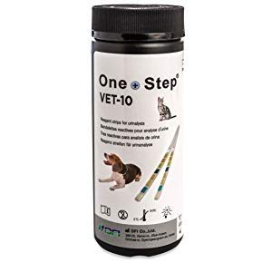 One Step Pet Urine Testing Strips, 100 x 10 Parameter Urinalysis Tests for Dogs, Cats, Vets, Accurate Testing for Veterinarians, Detects UTI, Diabetes, Bladder, Kidney, Liver, SG, pH, Glucose - BeesActive Australia