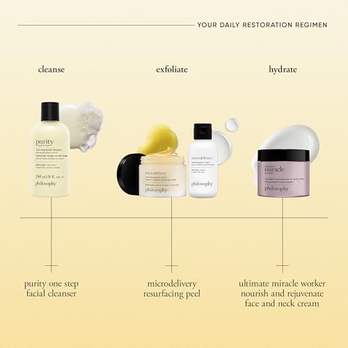 philosophy purity made simple one-step facial cleanser- with meadowfoam seed oil gently cleanses & melts away dirt, oil & stubborn makeup paraben-free face wash Facial Cleanser - 8 fl oz