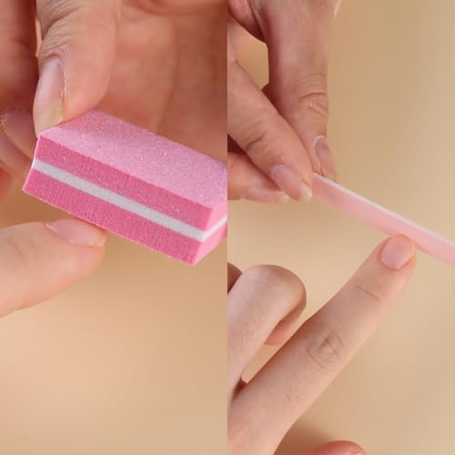 Disposable Manicure Kit 5Pcs Mini Nail Files Buffer Orange Sticks