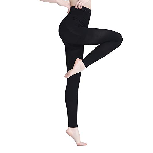 AMZAM 15-20 mmHg Medical Compression Pantyhose for Women & Men 15-20mmhg Footless Black 3X-Large