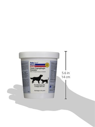 Pala-Tech Cease Coprophagia Granules - Dog Eating Poop Deterrent - Stops Stool Consumption - Supports Healthy Digestion - 450 gm No Poo Granules With B-Complex vitamins - Made in USA