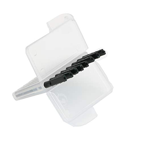 Hearing aid Wax Guard Filter Ear Wax Cleaning Tool for phonak, widex and Resound Wax Traps Hear Clear Cleaning kit Accessory (80 Filters) (Black 10 Pack)
