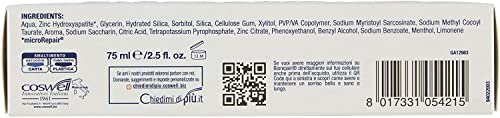 Biorepair: "Pro White" Whitening Toothpaste with microRepair - 2.5 Fluid Ounce (75ml) Tubes (Pack of 4) [ Italian Import ]