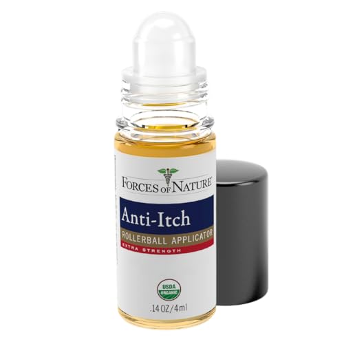 FORCES OF NATURE Organic Anti-Itch Extra Strength Roll On, 0.14 FZ 0.14 Fl Oz (Pack of 1)