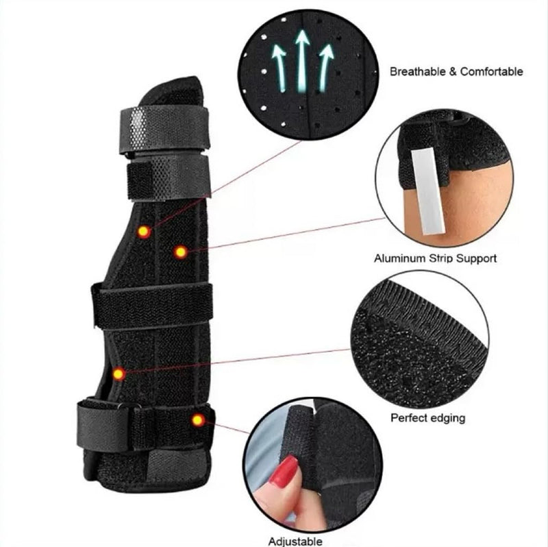 Pinky Finger Splint, 4th or 5th Fingers Splint for Boxer’s Fracture, Arthritis, Tendonitis, Metacarpal Support Hand Brace Fits Left or Right Hand, L Large