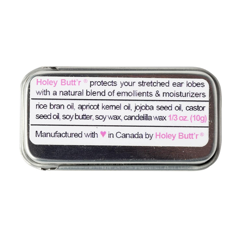 Holey Butt'r Premium Stretched Ear Lobe Cream, Vegan, 10g / .35 ounce - BeesActive Australia