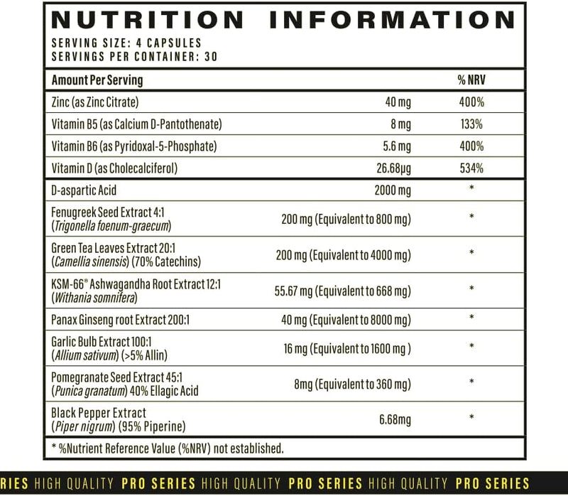 Testo Prime - 60 Capsules - Supplement Paradise - BeesActive Australia