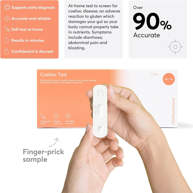 Rapid & Accurate Gluten Sensitivity Test Kit for Coeliac Disease - Allergy Detection (RUO)