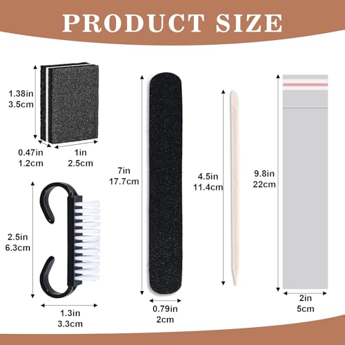 20 Sets Disposable Manicure Kit(20 Set-Black) 20 Set-Black