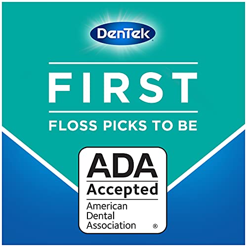 DenTek Comfort Clean Easy Reach Floss Picks | Cleans Back Teeth | 75 Count | 6 Pack | Packaging May Vary 75 Count (Pack of 6)