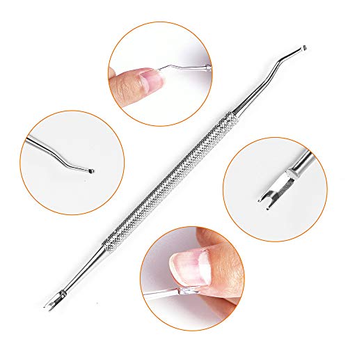 Manicure Tools Pedicure Tools-Multi-Function Double End Nail Lifter, Ingrown Toenail Tool, Callus Remover and Trimmer Cutters Nail Tools with 100% Stainless Steel with Non-Slip Handle 3 Count