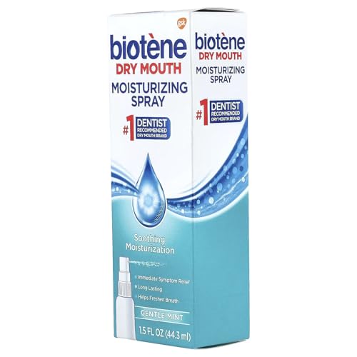 Biotene Mouth Spray, Gentle Mint, 1.5 Ounce Bottle 3 Pack 1.5 Fl Oz (Pack of 3)