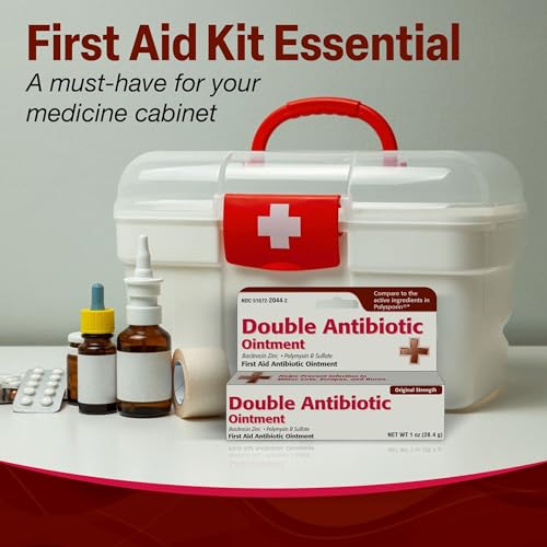 Taro Double Antibiotic Ointment (1 Oz Tube) First Aid Wound Care for Minor Cuts, Scrapes & Burns, Topical Antibiotic for Adults and Children 2+, Neomycin-Free