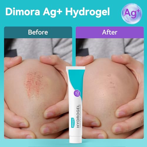 Dimora Silver Hydrogel Gel 1oz - Silver Hydrogel First Aid Ointment for Wound Healing, Wound Care for Minor Cuts, Abrasions, Lacerations & Burns, Safe Non-Amorphous Formula Hydrogel Ag+ Gel 1 Ounce