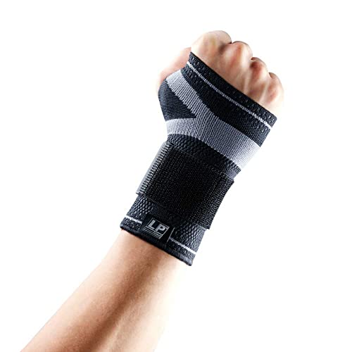 LP SUPPORT 130XT Men & Women Wrist Brace with Strap and Breathable Fitting Knit for Support Grasp Power, Prevent Relieve Carpal Tunnel, Workouts, Fitness and Weightlifting (XXL) Double Extra Large