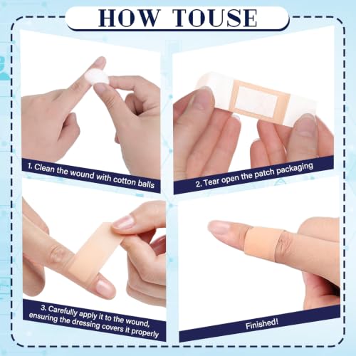 YIXIN 2000 Pcs 3/4" x 3" Adhesive Bandages Waterproof Breathable Band Aid, Suitable for Sensitive Skin, Suitable for Homeless Care Supplies, First Aid Kits, School Nurses, Enterprises, Etc