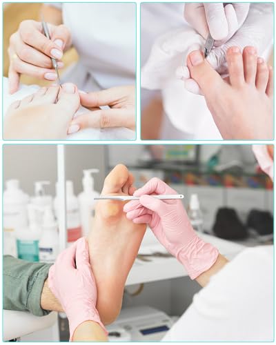 7pc Ingrown Toenail Remover Pedicure Tools Kit, Nail Clippers, File and Lifters Set for In Grown nails Removal, Professional Surgical Stainless Ingrown Toenail Tool Under Nail Cleaner