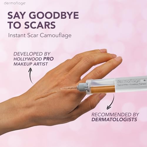 Dermaflage Scar Filler, Refill Applicator Bronze Dark