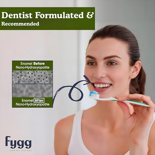 Fygg Fluoride-Free Toothpaste – Mild Mint & Coconut (4oz) | Nano-Hydroxyapatite Formula for Sensitive Teeth, Whitening, and Enamel Repair