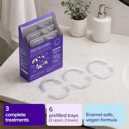 BURST Prefilled Teeth Whitening Trays (6 Trays/3 Treatments) | Gel Trays
