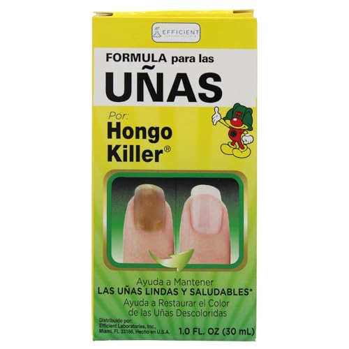 Hongo Killer Nail Formula, Nail Treatment, Helps Improve the Appearance of Discolored Fingernails & Toenails, Promotes Healthy-Looking Nails, 1 Fl Oz Bottle (Pack of 1)