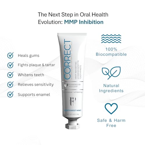 Fluoride Free Hydroxyapatite Toothpaste – Whitening & Sensitivity Relief – SLS-Free, Dentist Formulated, Natural Remineralizing, Made in USA – 4oz (Northwest Mint)