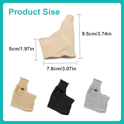 2 Pairs Bunion Corrector Relief Sleeve,Big Toe Straightener with Gel Pads,Orthopedic Hallux Valgus Brace for Toe Alignment,Pain Relief Cushion for Daily Wea(Grey,M) Grey Medium