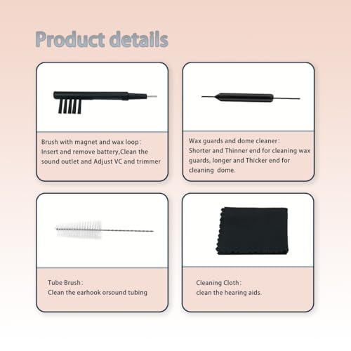 Waxguards 3.0 NanoCare 10993649 Filters for Signia/Rexton and Connexx Hearing Aids - Cleaning Brush Tools with Carry Case- 6packs