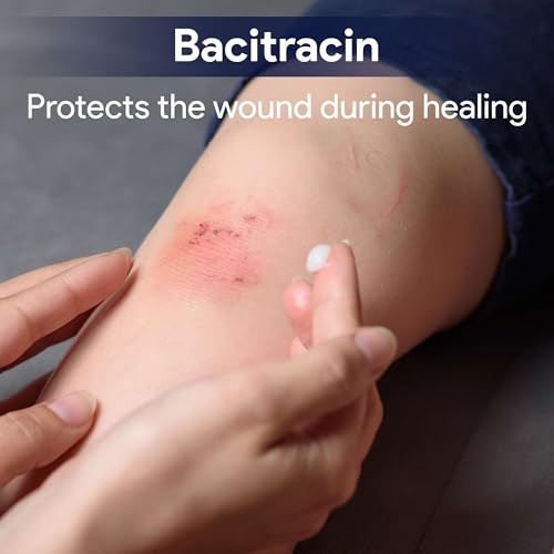 Bacitracin Antibiotic Ointment with Zinc, 1oz - First Aid Ointment for Minor Cuts, Bruises, Abrasions, Burns - Topical Antibiotic for Wound Healing 1 Ounce