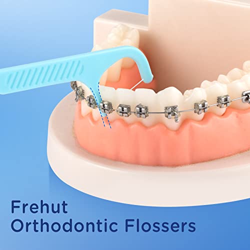 600 Count Orthodontic Flossers for Braces - Ortho Dental Floss Picks 1 Count (Pack of 600)