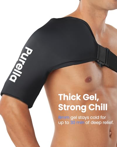 Shoulder Ice Pack Rotator Cuff Cold Therapy, Gel Ice Packs for Injuries Reusable with Long-Lasting Cooling, Thickened Ice Pack for Shoulder, Hot and Cold Pack for Pain Relief, Surgery Recovery Gifts