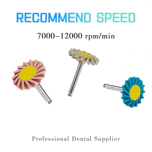 6 Pcs Dental Composite Polishing Wheels Rubber Polisher System P3 1.0