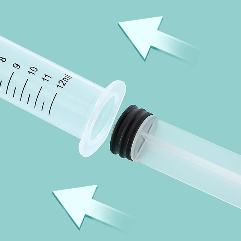 30pcs Wisdom Teeth Syringe, Curved Tip 12ml/cc Irrigation Syringes with Measure Scale, Curved Tip for Dental Care Liquid Oral Tonsil Stone (30pcs) 30pcs - BeesActive Australia