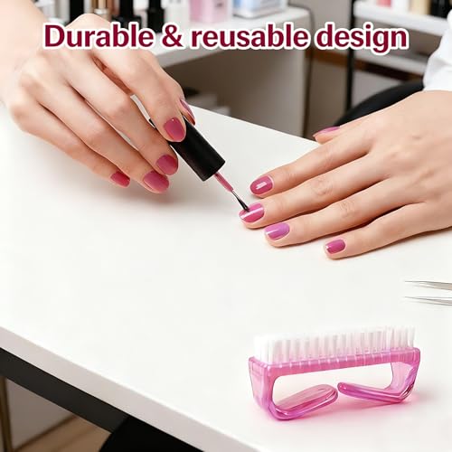 Nail Scrub Brushes, 6-Pack Oversized Grip for Home & Travel 6 Count (Pack of 1)