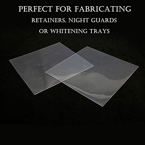 20 Sheets 1.0MM Dental Hard Splint, Thermoforming Materials for Vacuum Forming Machine 5''x 5'' 1.0 MM