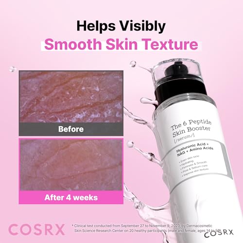COSRX 6X Peptide Collagen Skin Booster Toner Serum for Dull Skin, 5.07 oz 6 Multi Peptide Complex (1 Pack)
