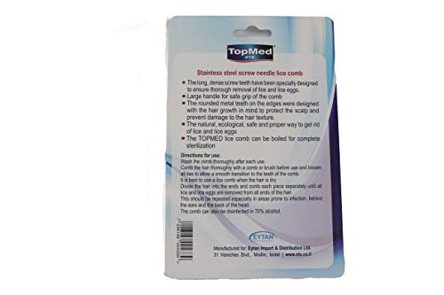 LICE COMB steel screw needle spiral (Pack of 2) Pack of 2
