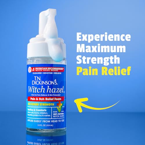 T.N. Dickinson's Witch Hazel Pain & Itch Relief Foam | 3.5 Fl Oz