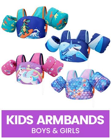 Toddler Swim Vest Swim Jacket Toddler Life Jacket 30-50 Lbs, US Coast Guard Approved Life Vest Kids Arm Floaties for Toddlers Water Wing with Whistle Fish Scales 2-7 Years (33-55 lbs)