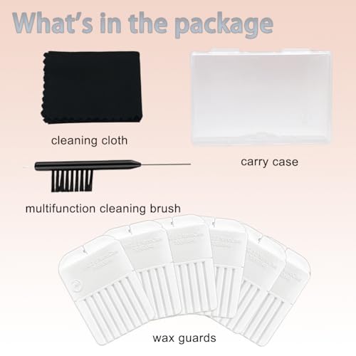 Waxguards 3.0 NanoCare 10993649 Filters for Signia/Rexton and Connexx Hearing Aids - Cleaning Brush Tools with Carry Case- 6packs