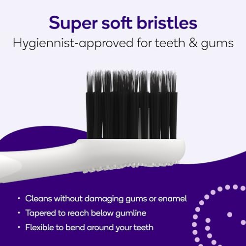 BURST Pro Sonic Electric Toothbrush Genuine Replacement Heads (White/3 Pack) | Soft Bristles for Deep Clean, Stain & Plaque Removal White