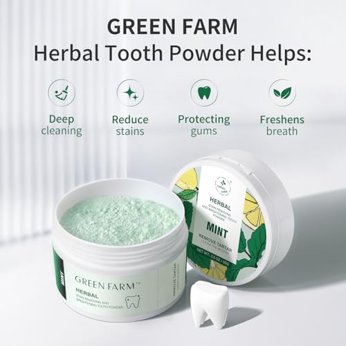 2 Pack Xylitol Tooth Powder, Gentle Teeth Whitening Powder,Enamal Safety,No Peroxide, No Bleeding Gum, 2pc