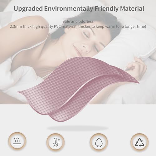 Hot Water Bottle with Soft Premium Cover, 1.5L Hot Water Bag for Menstrual Cramps, Neck and Shoulder Pain Relief, Hot and Cold Therapies, Hand Feet Warmer Brown