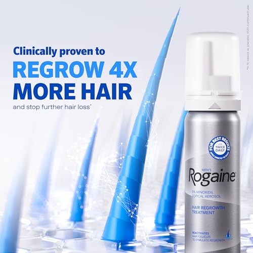 Men's Rogaine 5% Minoxidil Foam, 1-Month Supply, 2.11 oz 2.11 Ounce (Pack of 1)