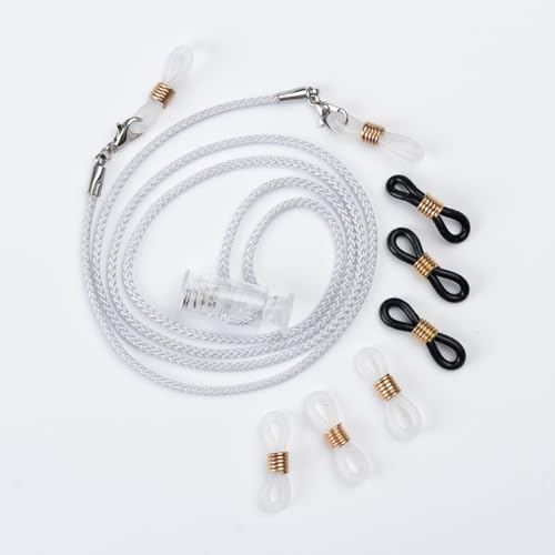 Hearing Aid Tools Kit for Seniors – Complete Set with Blue Case, Gray Anti-Drop Strap, O-Rings & Cleaning Brush, Essential Care Accessories for Hearing Aids & Amplifiers Gray Strap
