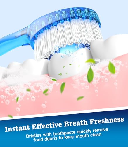 48 Pack 5-in-1 Travel Toothbrush Set for All Ages Mixed Flavor 1 Count (Pack of 48)