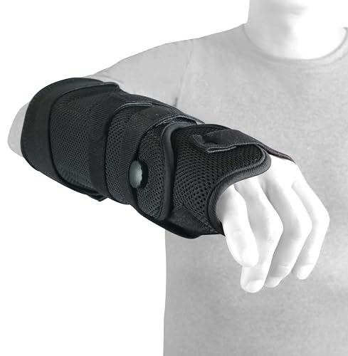 Wrist Splint Neutral Position Stabilizer: Universal - PDAC L3915/L3916, wrist orthosis with rigid support, Range of Motion (ROM) stabilize the wrist position for optimum support and healing — Unisex, Left or Right, Universal size.