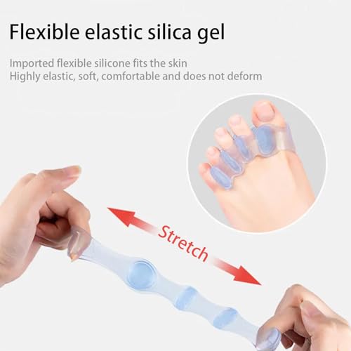 Bunion Corrector for Men and Women Big Toe, Adjustable Splint for Hallux Valgus Correction with Anti-slip Heel Strap and Detachable Silicone Pad, Toe Separators Pack (3) 3