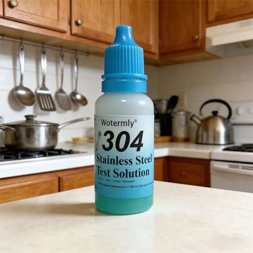 304 Stainless Steel Test Solution – Instant Identification Reagent for Food-Grade vs. Industrial-Grade Steel – Rapid 2-Minute Colorimetric Test for Cookware, Cutlery, and Industrial Use