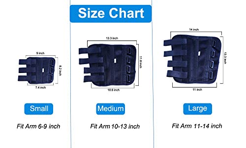 Adult Kid Elbow Brace Splint Cubital Tunnel Syndrome Adjustable Elbow Support Brace Fracture Immobilizer Protector Tennis Arm Stabilizer Night Sleep Elbow Arthritis Tendonitis Pain Relief Splint Wrap Small, Fit Arm 6-9 inch